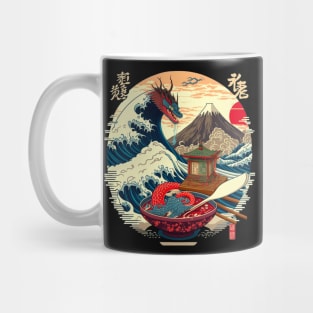 japan food dragon, t-shirt. Mug